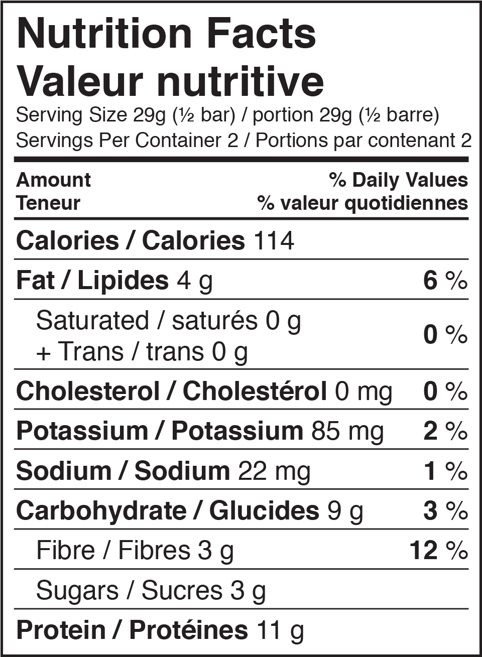 Cinnamon Honey Nutrition Facts